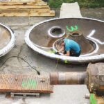 MT/UT-Prüfung in Bulgarien an Trommelschaden